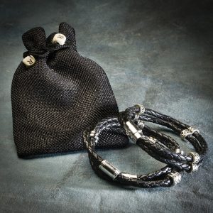 Vinaband svart armband frá Reiðu Öndinni