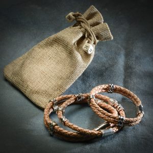 Vinaband ljósbrúnt armband frá Reiðu Öndinni